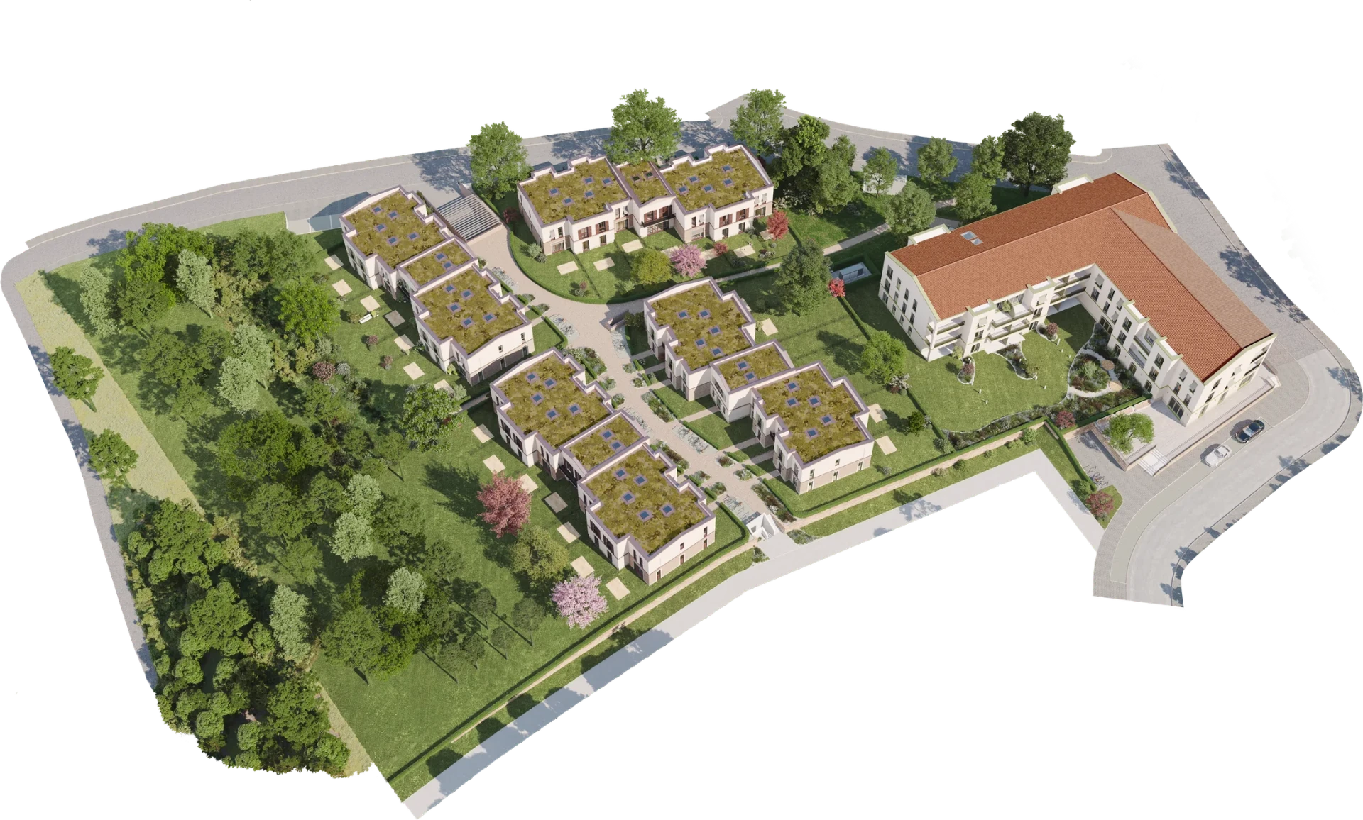 Lageplan des Parkgrundstücks der Seebadgärten