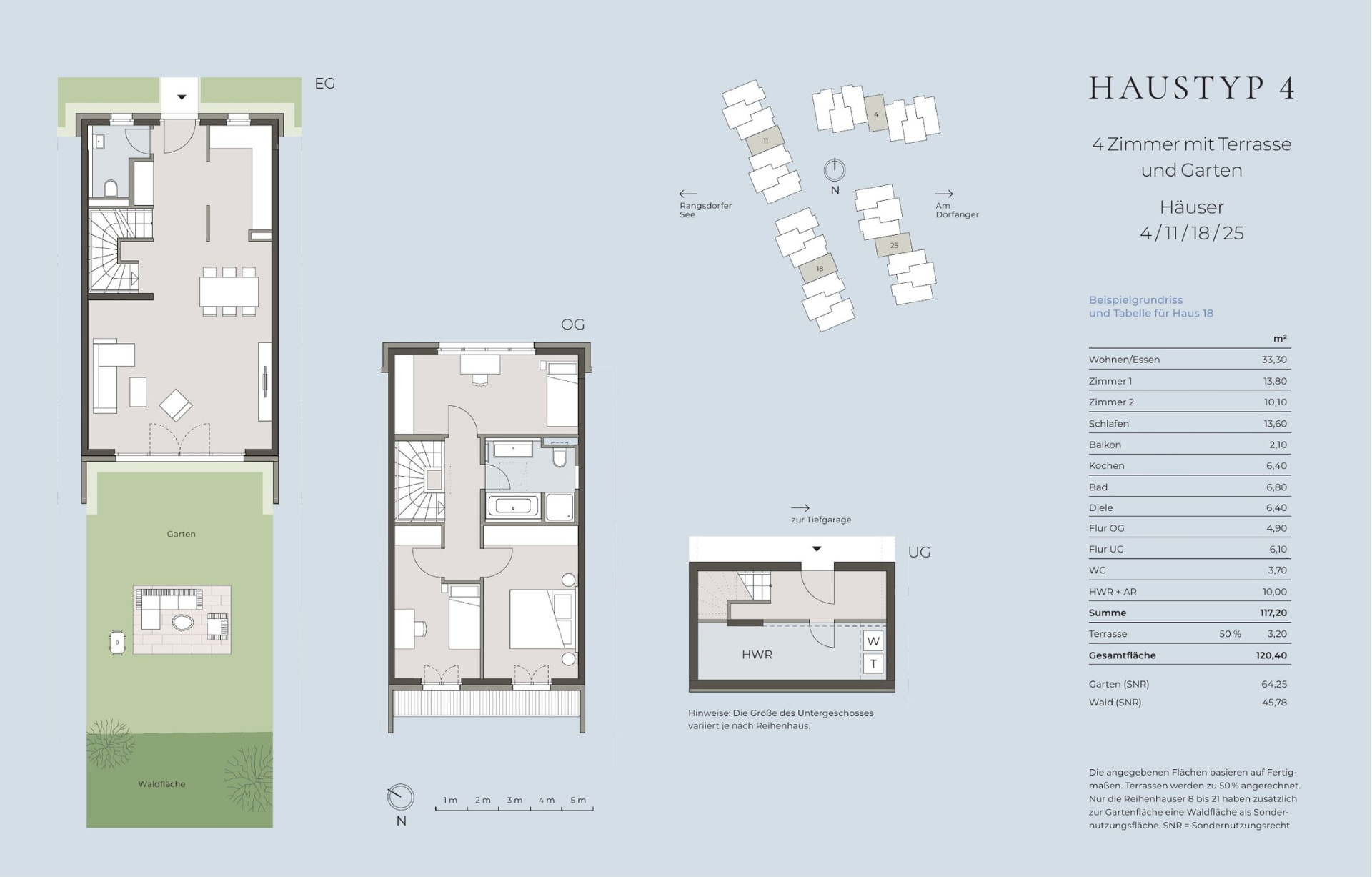 Grundriss Seevilla Typ 4